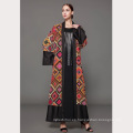 Mujeres de moda modelos medianos S-5 XL maxi bloque de color más el tamaño desgaste ropa islámica árabe niñas vestido abaya